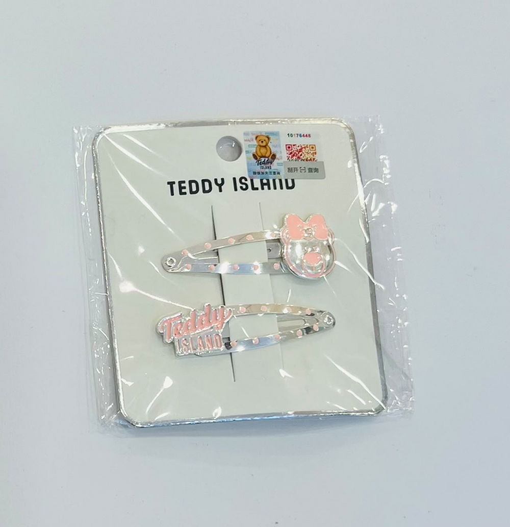Polka Dot Teddy Bear Pair Adult BP Clip