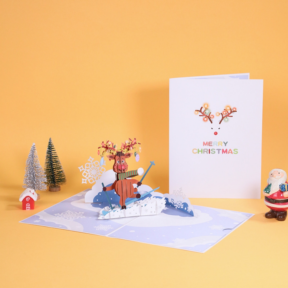 Ski Elk Card