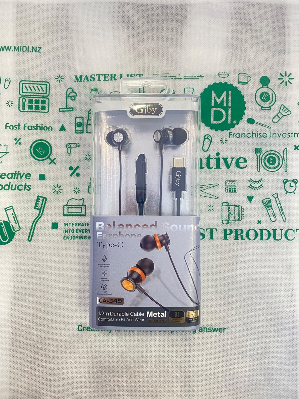 CA 349 Metal Type-C Subwoofer Headphones