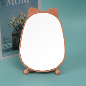 Cat head mirror comb storage desk mirror/medium