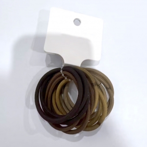 Basic Coffee Color Daily Commuter thick leather band (12 pieces)/mixed