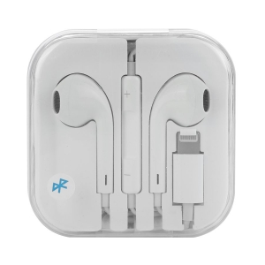 Upgraded bluetooth APPLE ear phone/White
