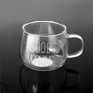 Alphabetical printing glass cup/Mixed