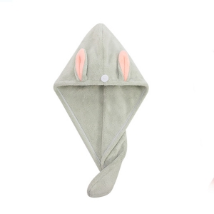 Rabbit ears dry hair towel