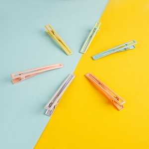 Colorful series straight bar large duck clip 3pcs/Mixed