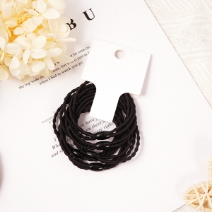 Bamboo 3-layer rubber band 5 pcs/Black