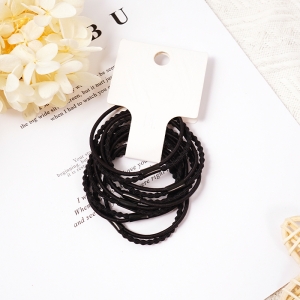 Black high elastic rubber band 6 pcs/Mixed