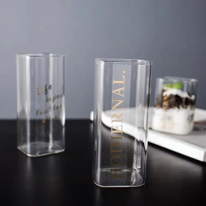 Letter square mouth glass/Mixed