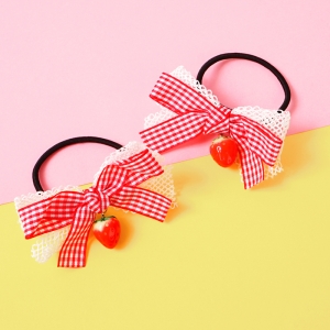 Lolita style strawberry hair tie