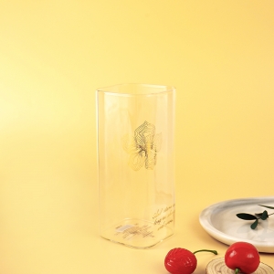 flower glass cup