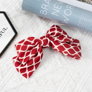 Simple bowknot top clip/Red