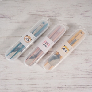Cute Panda cutlery two-piece set (spoon + chopsticks)/ mixed