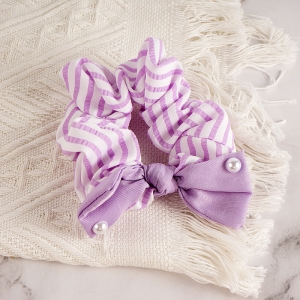 Striped bow head tie/Mixed