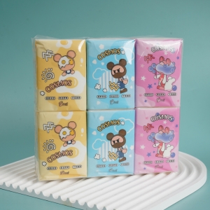 COSMOS ice blue series handkerchief paper /18 packs (9 sheets *3 layers)