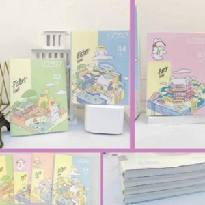A5 Castle Tour Plastic Cover Notebook/Mixed