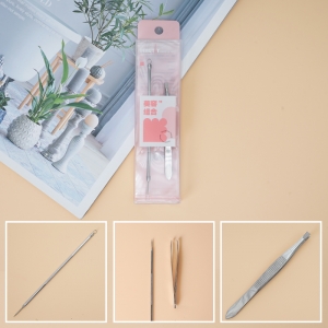 Acne Needle + Eyebrow Clip Combination