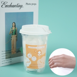 MIDI. Milk tea cup compressed face mask 50pcs(with face mask bowl)