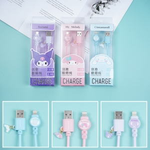 Sanrio Series 1 meter drop glue creative Apple data cable/mixed