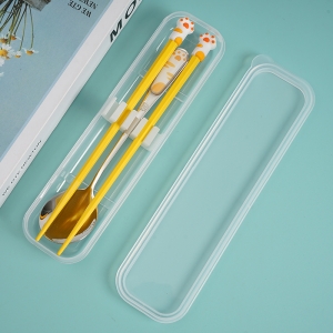 Cute claw cutlery two-piece set/mix/spoon + chopsticks