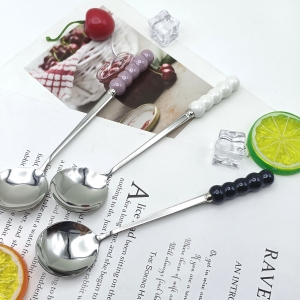 Bright pearl ceramic single spoon/mixed