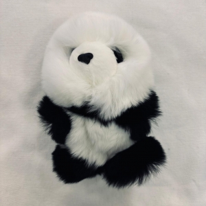 Panda black and white Keychain plush