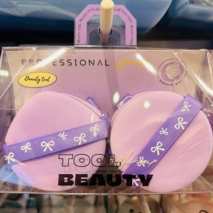 Purple Silver Series Hydrophilic Dual-Side Cushion Puff/6pcs