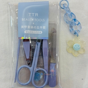 TTR Flowing Light Compact Stainless Manicure Kit/5pcs